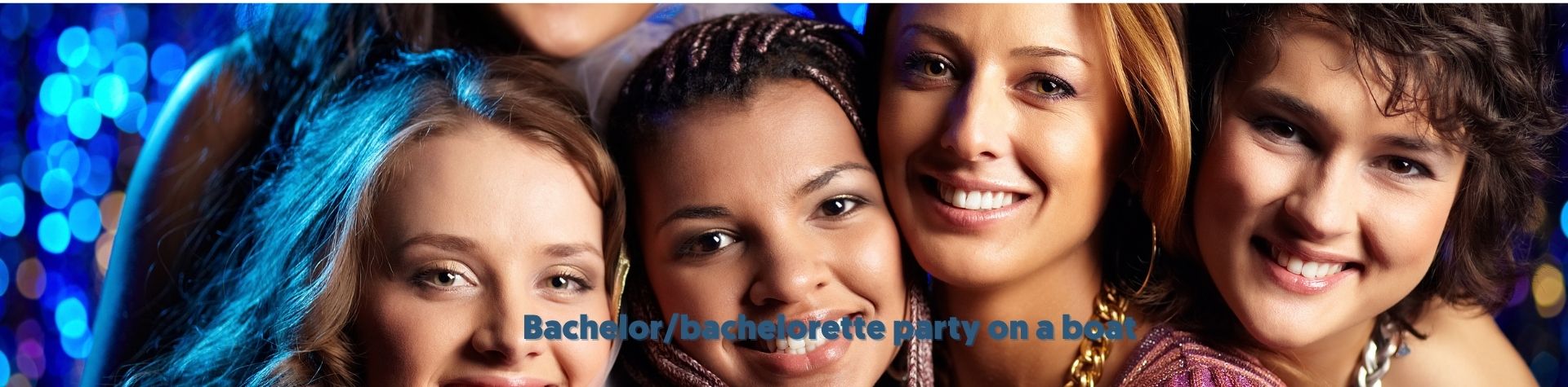 Bachelor/bachelorette party on a boat with photo shooting