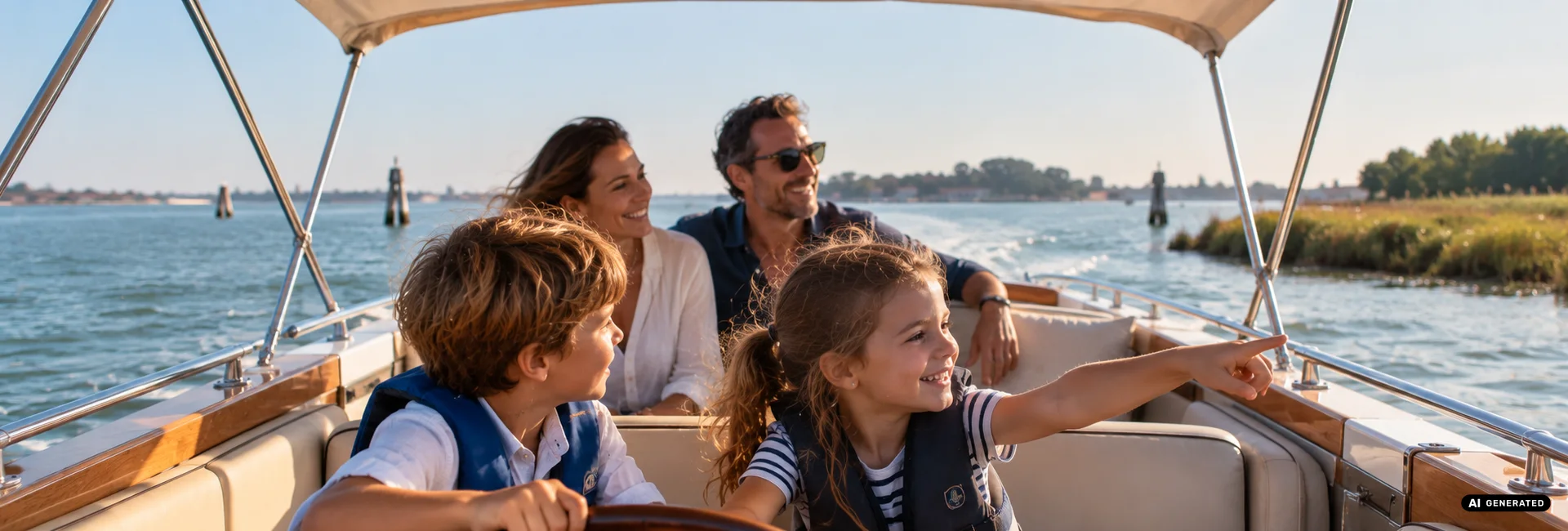Private Boat Tour in Venice with Kids