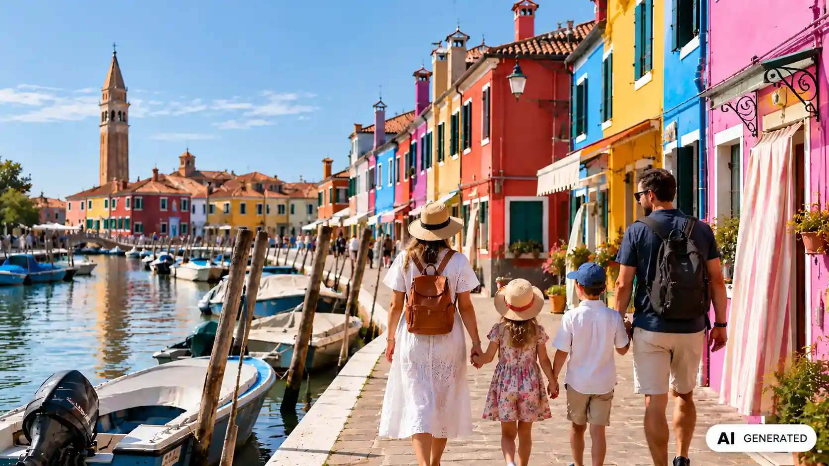murano and burano with kids